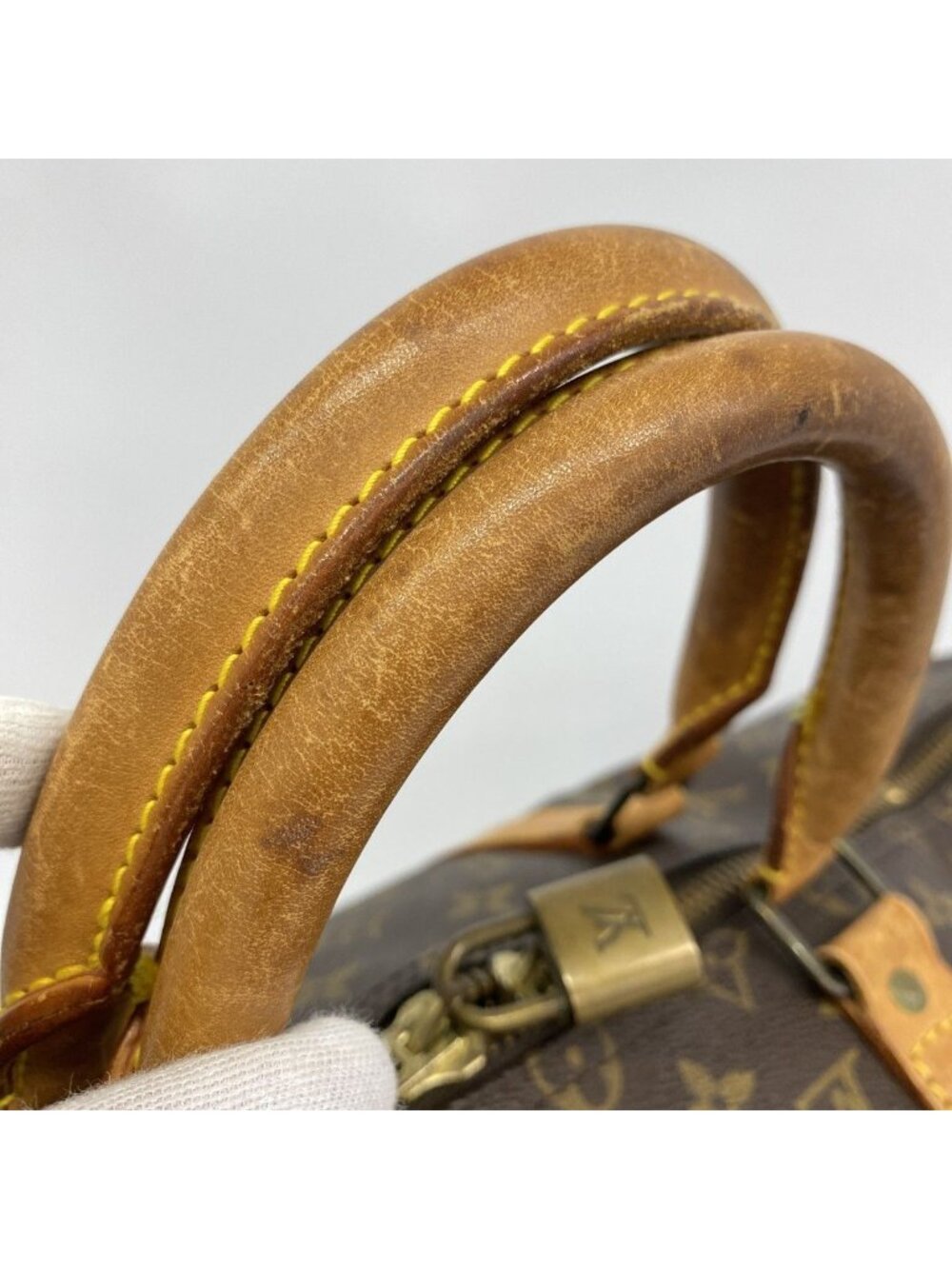 Louis Vuitton Boston Bag Monogram Keepall Bandouliere 50 Brown - Picture 8 of 10
